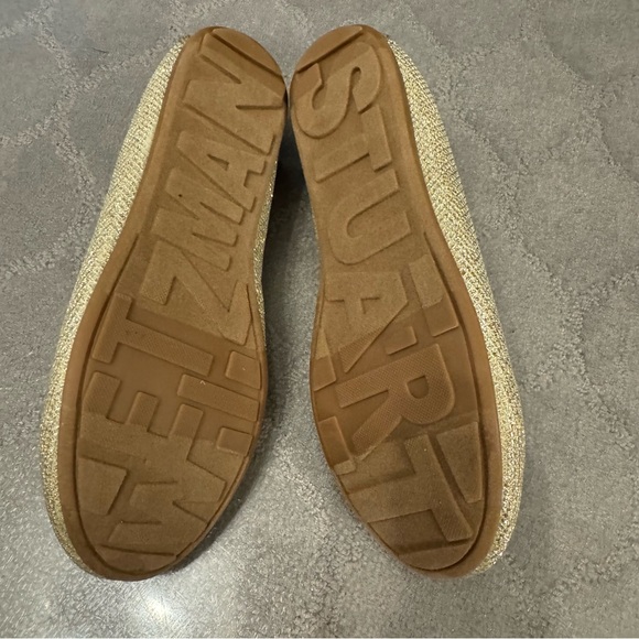 Stuart Weitzman Gold Ballet Flats Size 2 - Picture 3 of 3